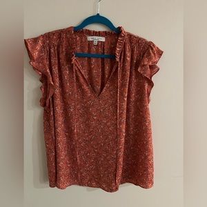 EUC Pink Floral Blouse